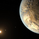 Artist’s impression of an exoplanet located within its star’s habitable zone.